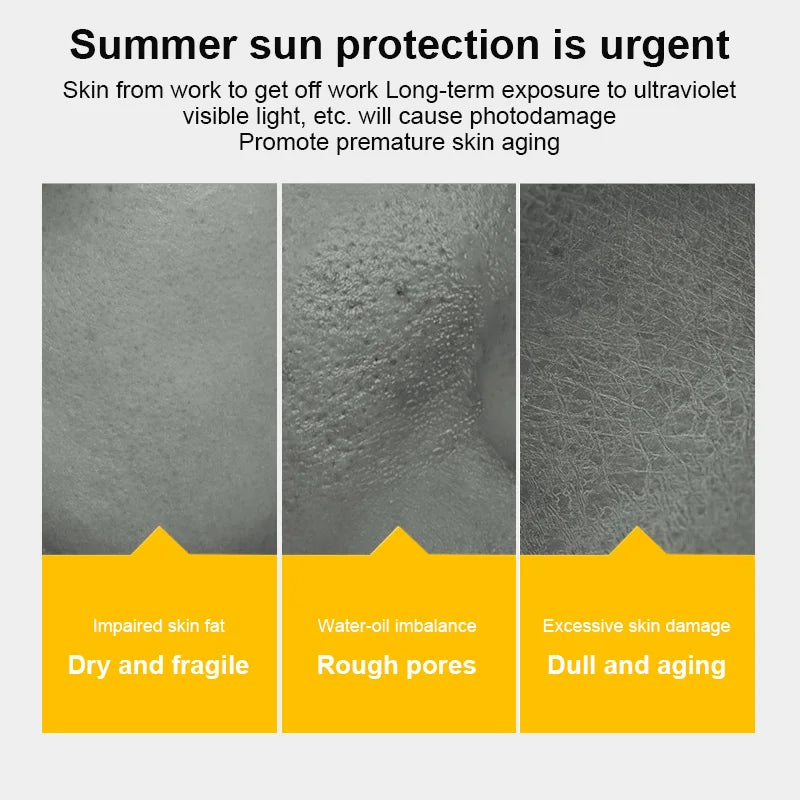 Protetor solar spf50 + protetor solar corporal facial clareamento creme solar protetor de pele creme anti-envelhecimento hidratante de controle de óleo